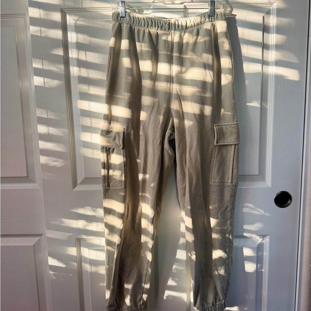 AE Muted Green Cargo Sweatpants